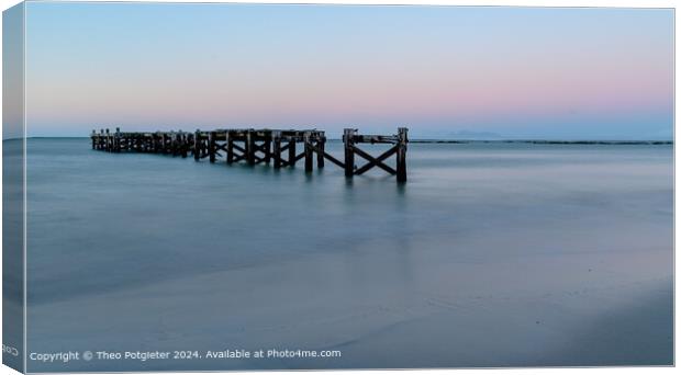 The old Jetty, Strand South Africa Canvas Print by Theo Potgieter