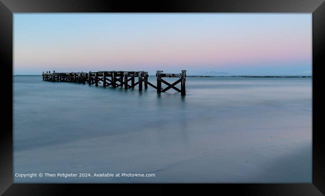 The old Jetty, Strand South Africa Framed Print by Theo Potgieter