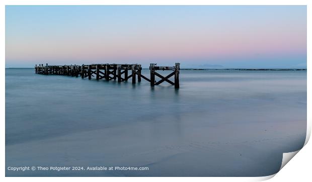 The old Jetty, Strand South Africa Print by Theo Potgieter