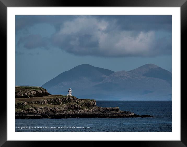 Lighthouse Isle of Eigg Framed Mounted Print by Stephen Munn