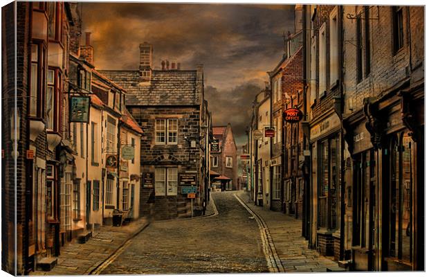 Whitby at Dawn Canvas Print by Irene Burdell