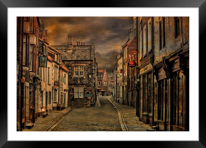 Whitby at Dawn Framed Mounted Print by Irene Burdell