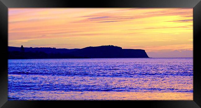 Heads of Ayr Sunset Landscape Framed Print by Allan Durward Photography