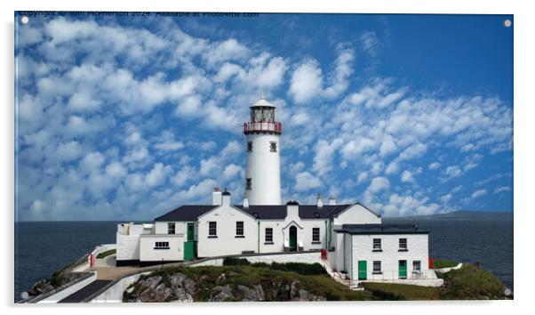 Fanad Lighthouse  Acrylic by Tom McPherson