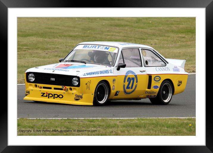 Ford Escort MK2 Racing Framed Mounted Print by Ray Putley