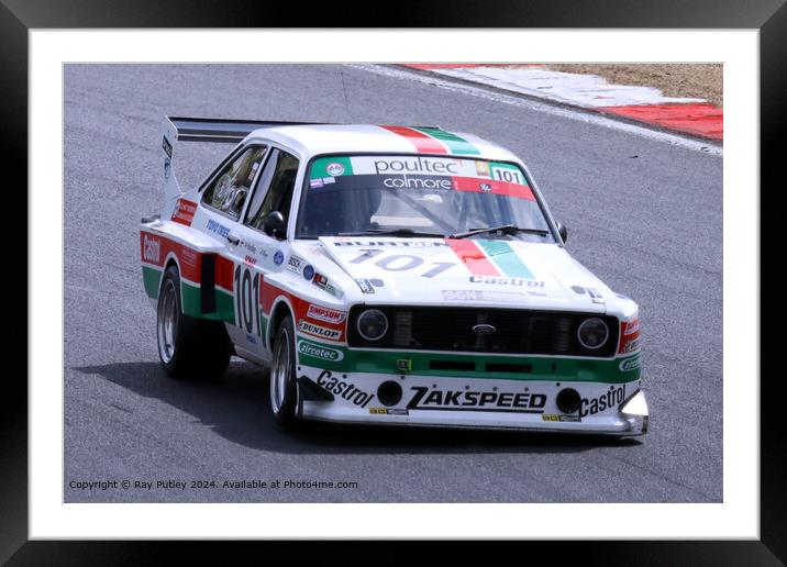 Ford Escort Mk2 Racing Framed Mounted Print by Ray Putley
