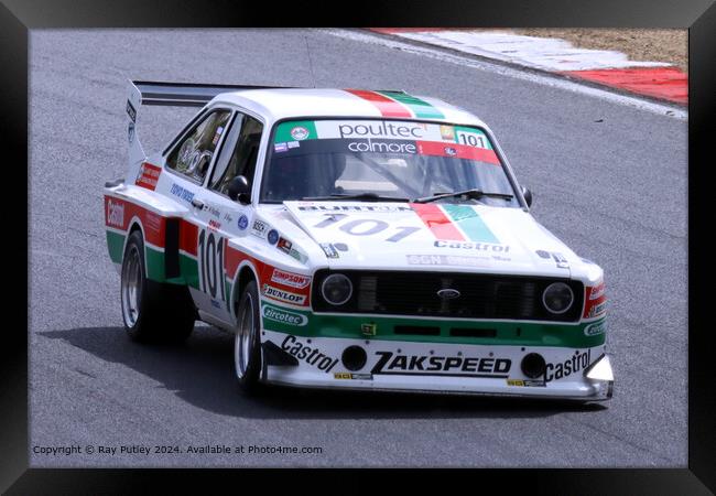 Ford Escort Mk2 Racing Framed Print by Ray Putley