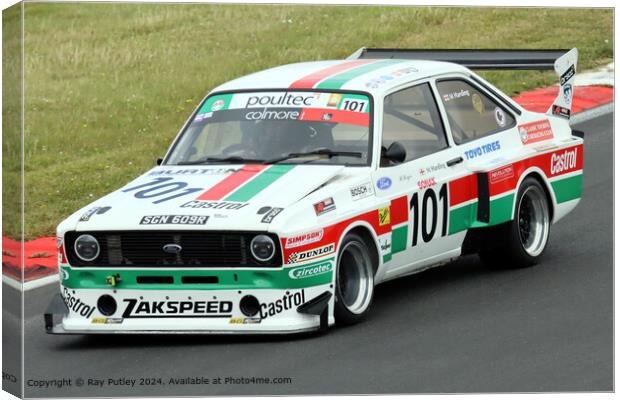 Ford Escort MK2 Racing Canvas Print by Ray Putley