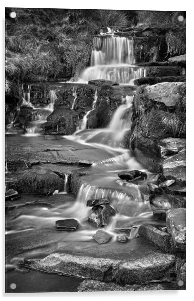 Nether North Grain Waterfalls  Acrylic by Darren Galpin