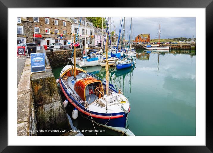 Padstow Harbour Lifeboat Framed Mounted Print by Graham Prentice