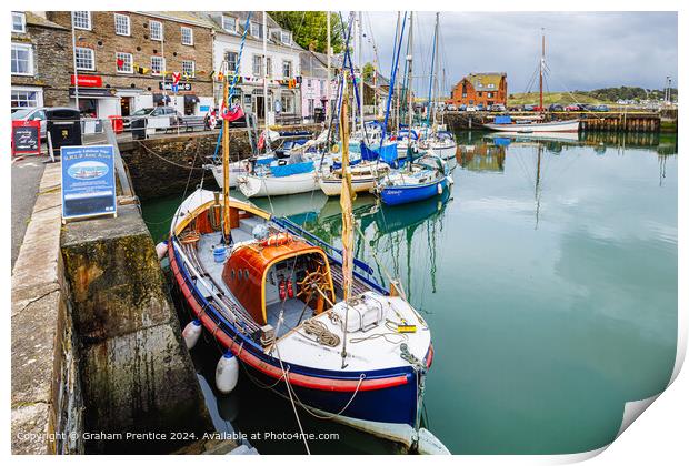 Padstow Harbour Lifeboat Print by Graham Prentice