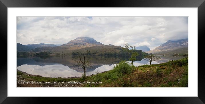 Loch Clair on the NC500, Scotland Framed Mounted Print by Janet Carmichael