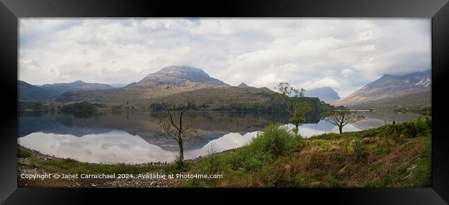 Loch Clair on the NC500, Scotland Framed Print by Janet Carmichael