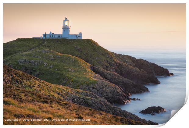 Strumble Head Lighthouse Print by Dave Bowman