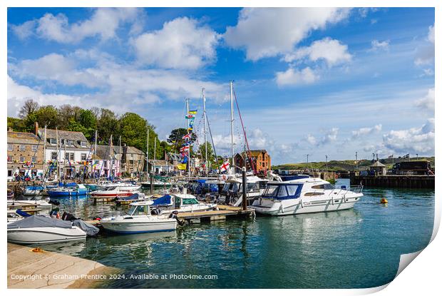 Padstow Harbour Print by Graham Prentice