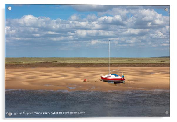 Wells-next-the-Sea Seascape Acrylic by Stephen Young