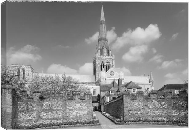 Chichester Cathedral West Sussex  Canvas Print by Pearl Bucknall