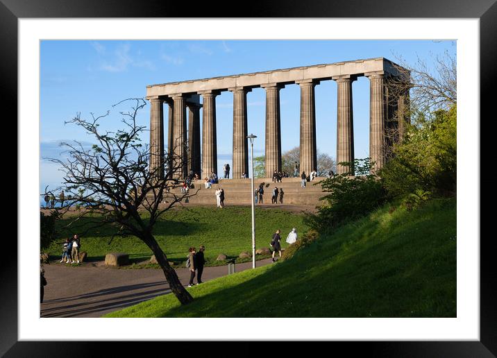 National Monument of Scotland in Edinburgh Framed Mounted Print by Artur Bogacki