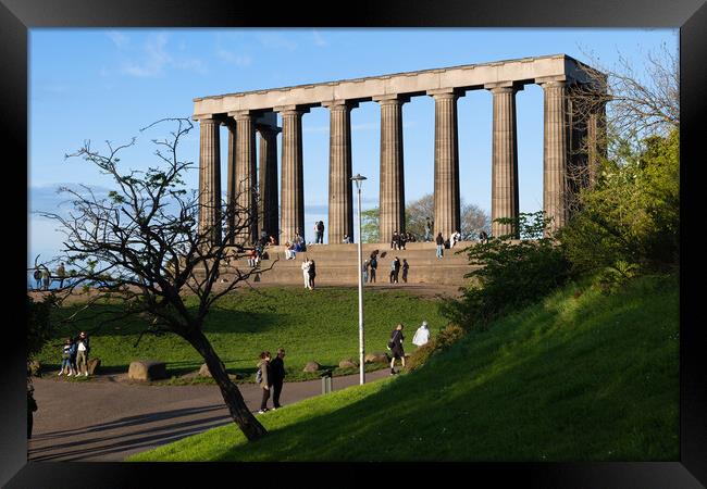 National Monument of Scotland in Edinburgh Framed Print by Artur Bogacki