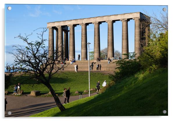 National Monument of Scotland in Edinburgh Acrylic by Artur Bogacki