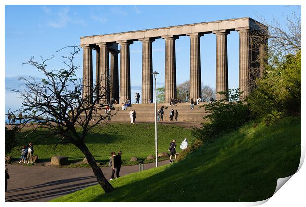 National Monument of Scotland in Edinburgh Print by Artur Bogacki