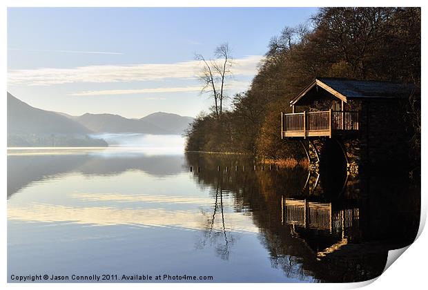 Ullswater Boathouse Print by Jason Connolly