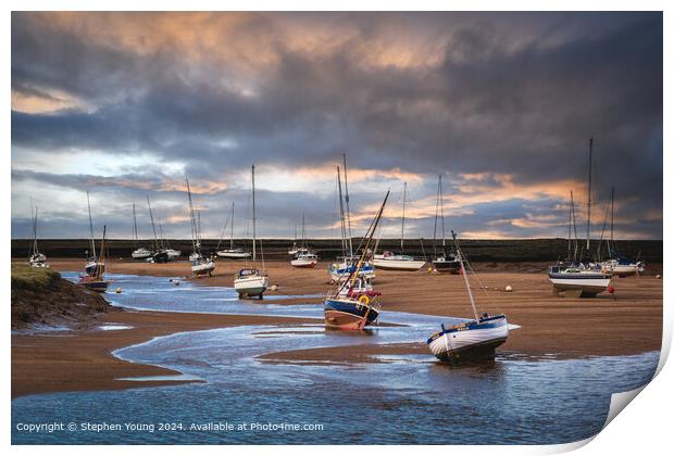 Wells-next-the-Sea Tidal Rest Print by Stephen Young