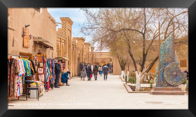 Khiva Cityscape Colour Framed Print by Margaret Ryan