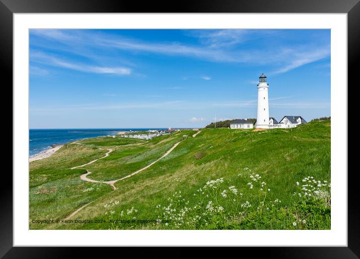 Hirtshals Lighthouse Framed Mounted Print by Keith Douglas