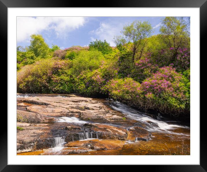 River Avon Waterfall Dartmoor Framed Mounted Print by Andy Durnin
