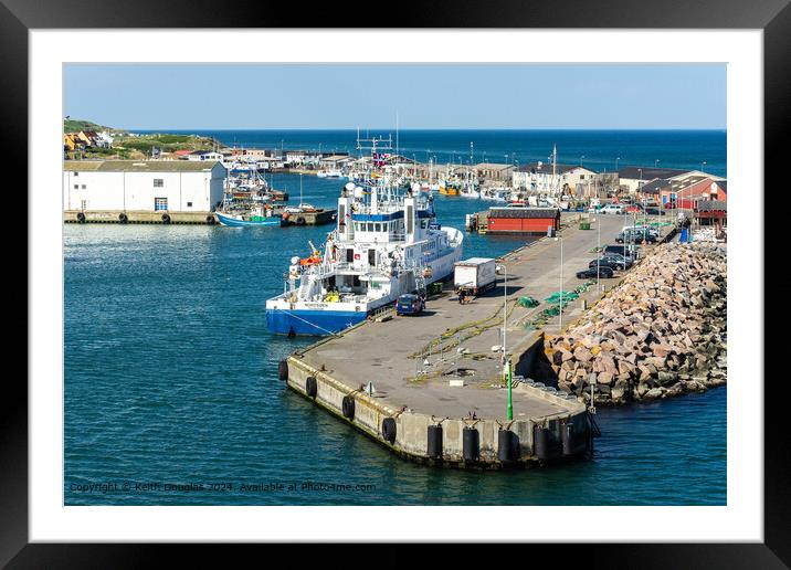 Hirtshals Harbour, Denmark Framed Mounted Print by Keith Douglas