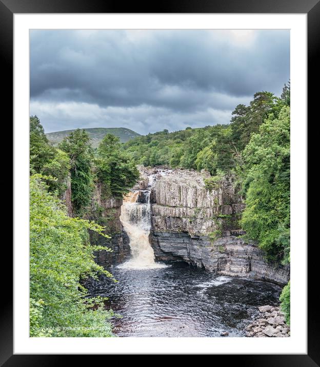 High Force Waterfall, Upper Teesdale Framed Mounted Print by Richard Laidler