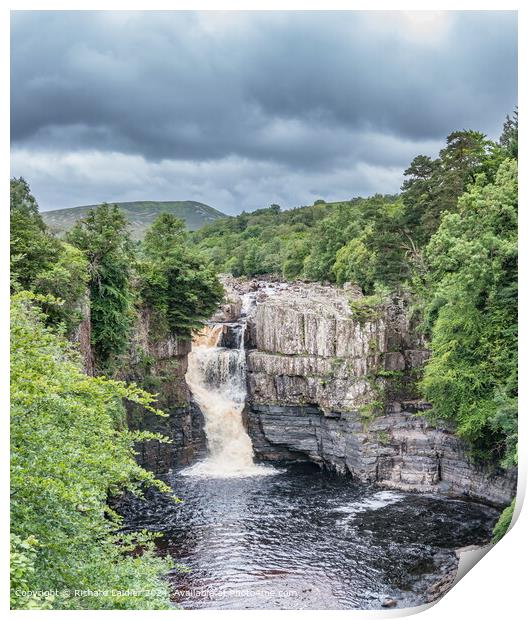 High Force Waterfall, Upper Teesdale Print by Richard Laidler