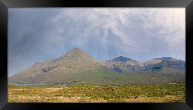Moody Scottish Highland Landscape GLENCOE  Framed Print by dale rys (LP)