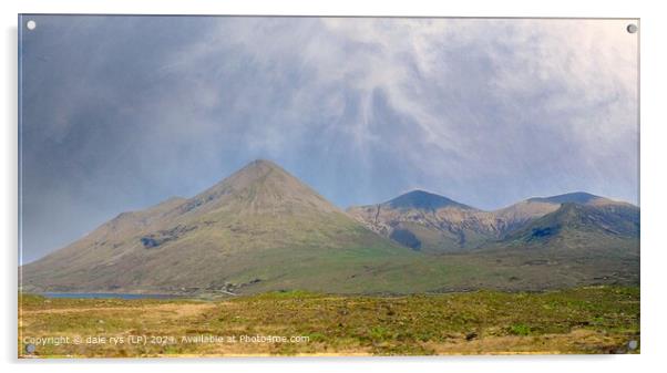 Moody Scottish Highland Landscape GLENCOE  Acrylic by dale rys (LP)