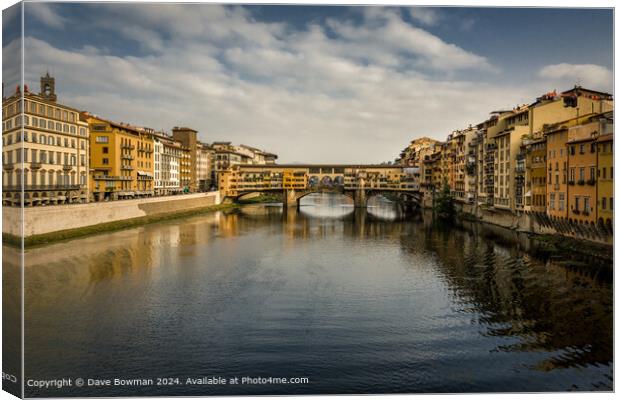 Ponte Vecchio Canvas Print by Dave Bowman