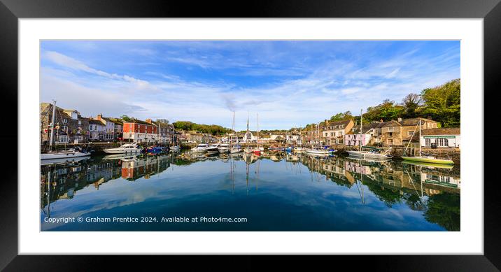 Padstow Harbour Morning and Reflections  Framed Mounted Print by Graham Prentice