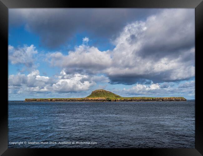Sombrero Island, Scottish Isles Framed Print by Stephen Munn