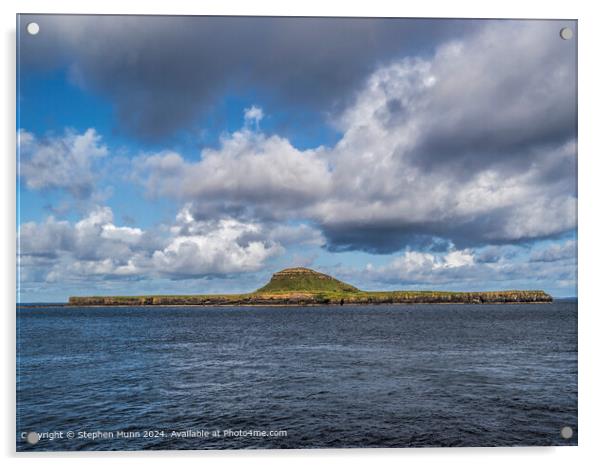 Sombrero Island, Scottish Isles Acrylic by Stephen Munn