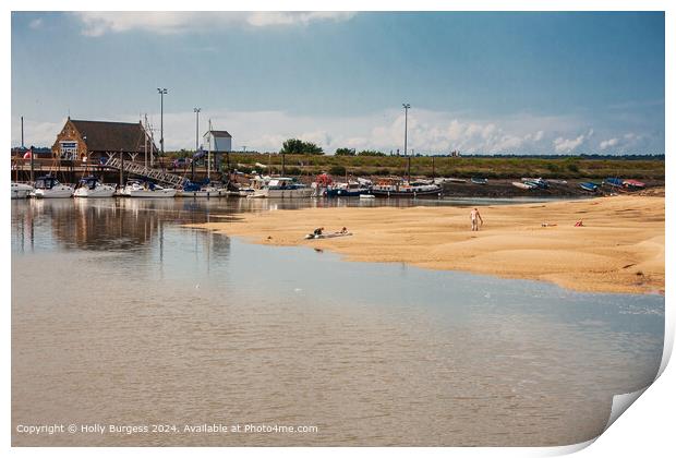 Wells-next-the-Sea Landscape Reflection Print by Holly Burgess