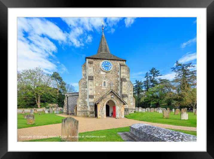 St Michael's Church Entrance, Surrey Framed Mounted Print by Graham Prentice