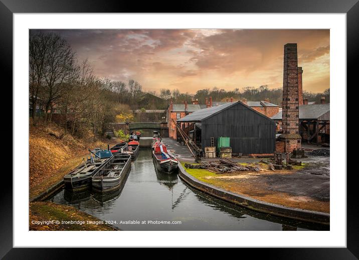 The boatyard Framed Mounted Print by Ironbridge Images