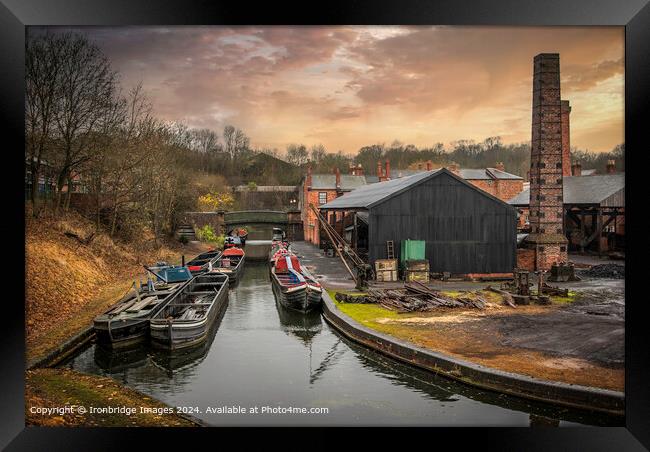 The boatyard Framed Print by Ironbridge Images
