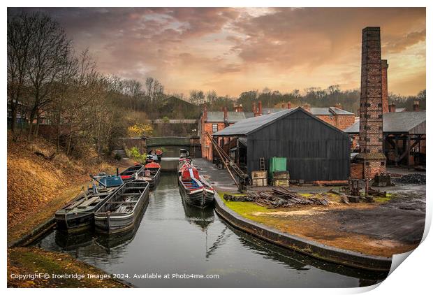 The boatyard Print by Ironbridge Images