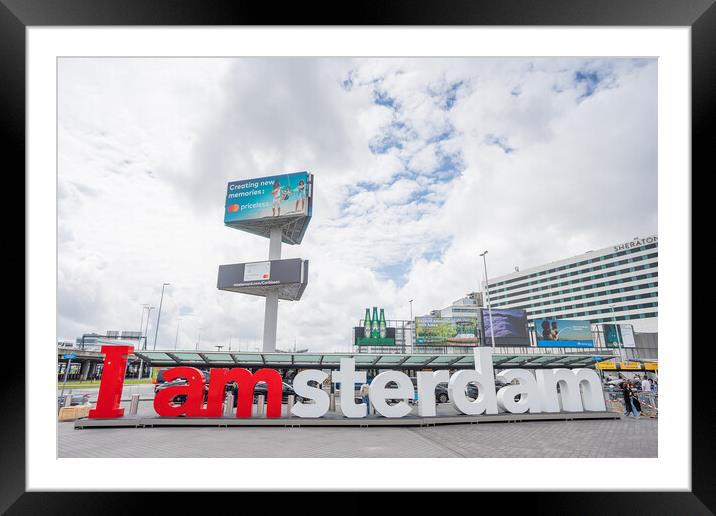 I amsterdam sign Framed Mounted Print by Jason Wells