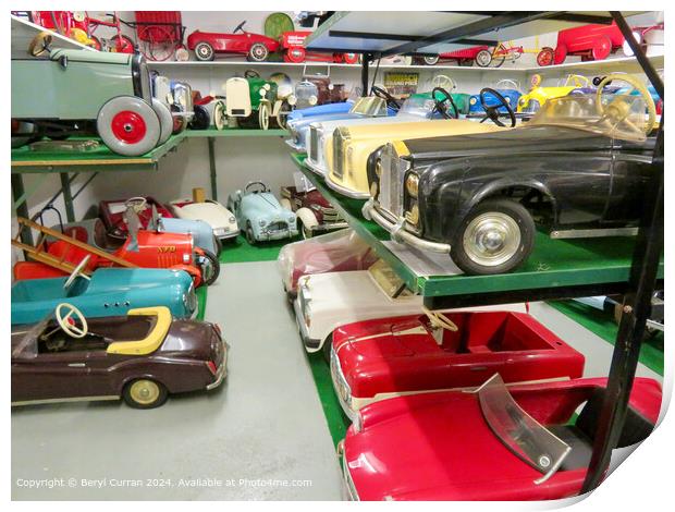 Nostalgic 1950s Toy Car Museum Print by Beryl Curran