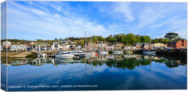 Padstow Harbour Reflections Canvas Print by Graham Prentice