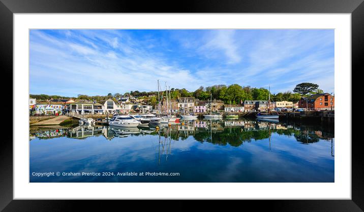 Padstow Harbour Reflections Framed Mounted Print by Graham Prentice
