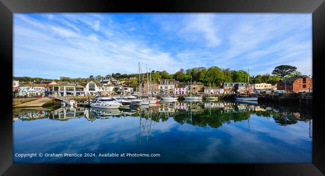 Padstow Harbour Reflections Framed Print by Graham Prentice