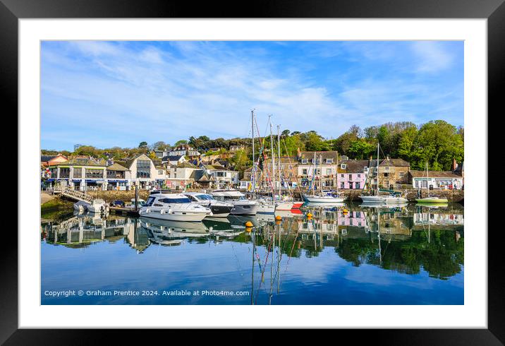 Padstow Harbour Morning Reflections Framed Mounted Print by Graham Prentice